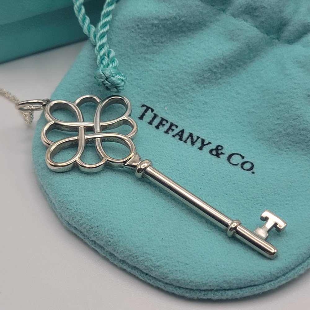 Tiffany & Co Knot Key Necklace - Picture 2 of 7